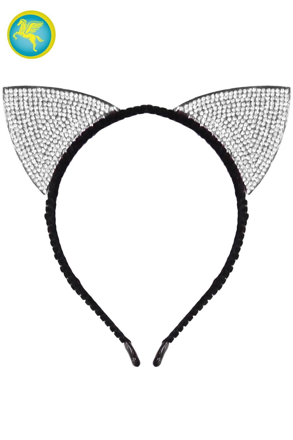 CERCHIETTO FRONTINO GATTINA LUSSO ARGENTO